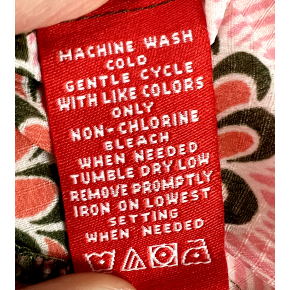 y2k A-line Floral Lace Trim‎ Boho Top Pink Green Retro Indie Fairycore Shirt 12 - Picture 6 of 10